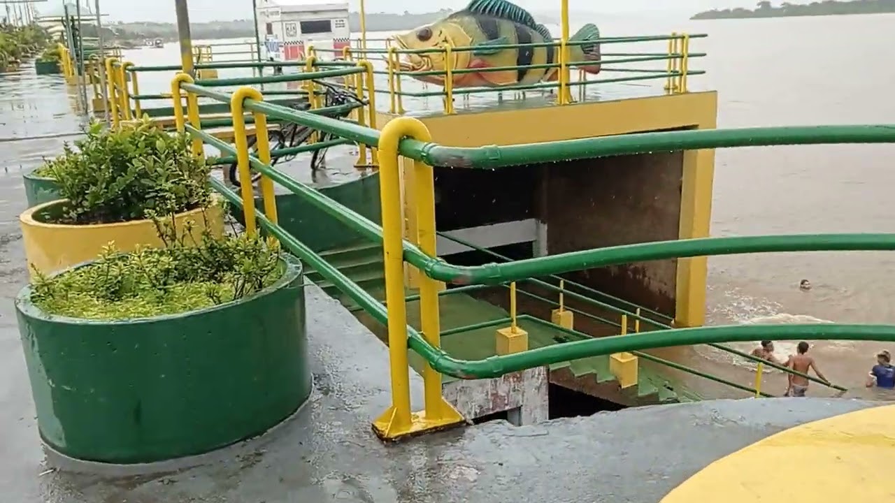 Nu Pará na orla de Marabá muita chuva mais deu tudo certo só gratidão 