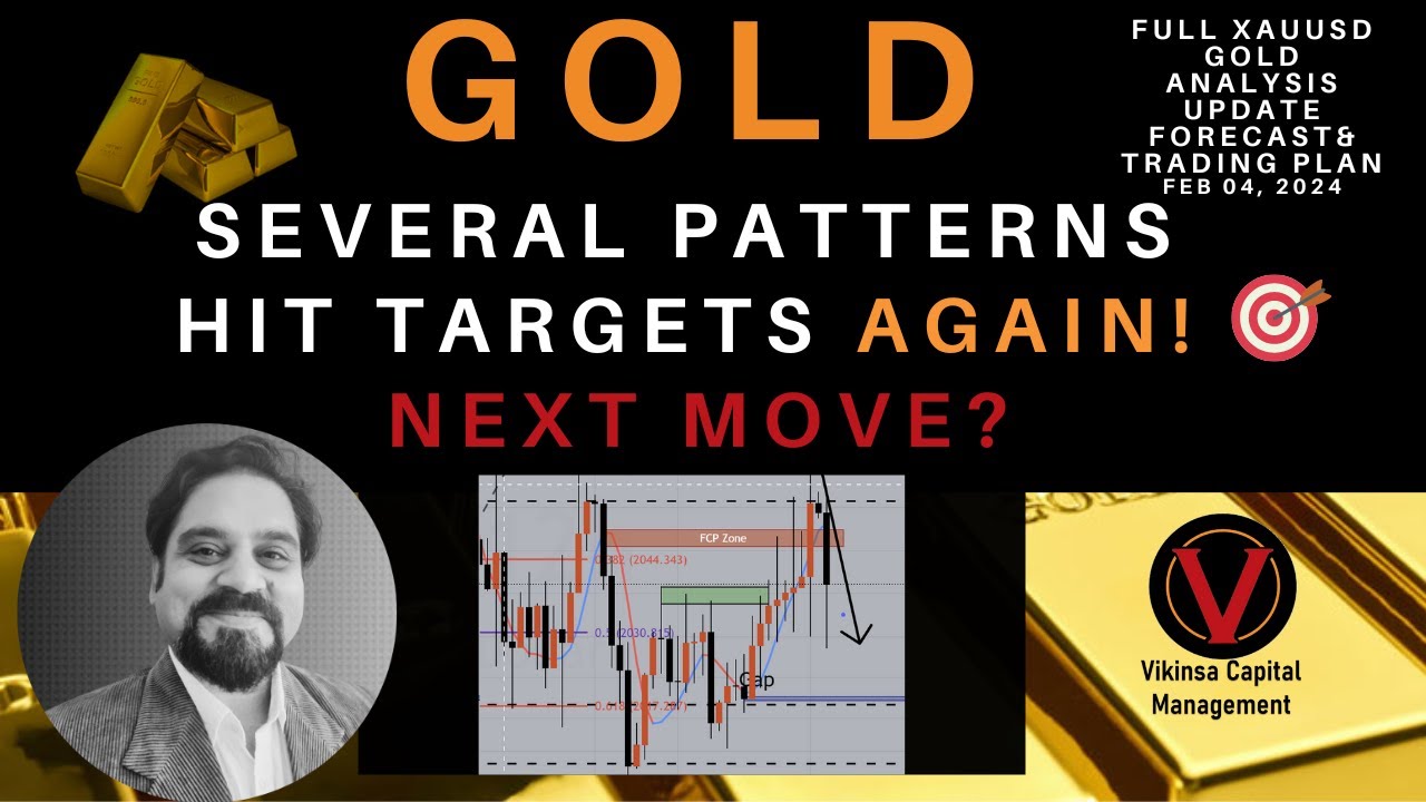 XAUUSD Gold Analysis & Forecast - Targets Hit Again!  - Latest Gold Weekly Analysis 04 Feb 2024