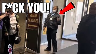 RATCHET Female Security Guard CRASHED OUT!