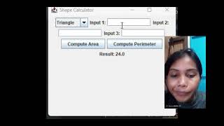 Activity1: Create a Shape Calculator GUI (Circle, Rectangle, Triangle) that computes area/perimeter.