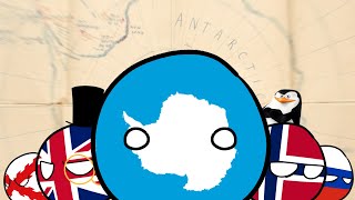 History of Antarctica with Countryballs