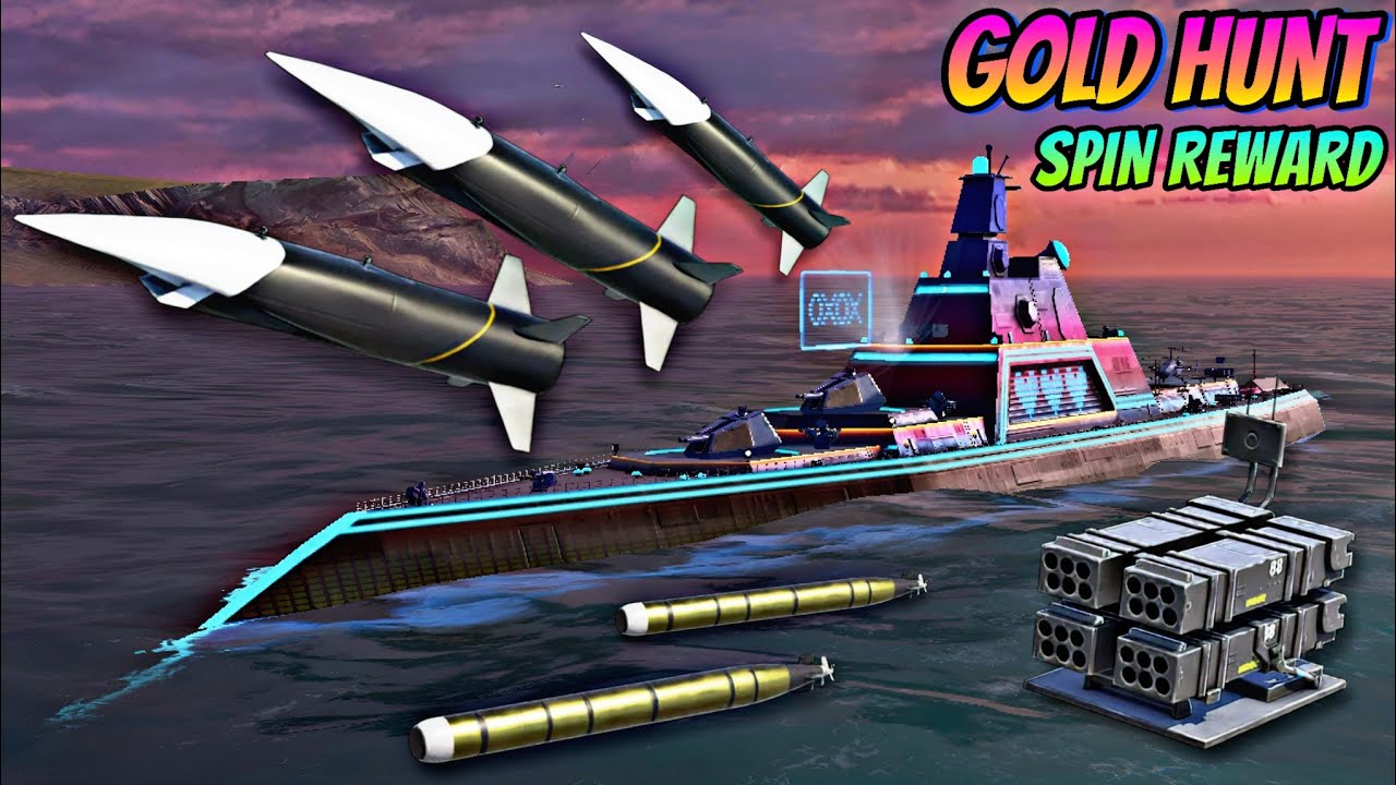 USS Massachusetts - Gold Hunt event spin reward🔥 worth or not🚫- Modern Warships