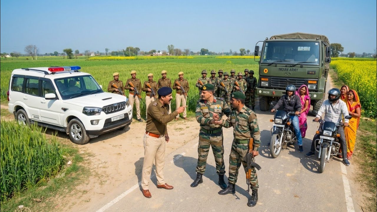 दरोगा को फौजी के सामने उसके कर्नल को बेइज्जत करना भारी पड़ गया।।