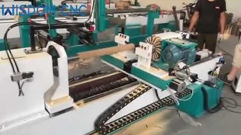 Multi-function Automatic CNC Woodworking Lathe Machine with Milling and Sander system