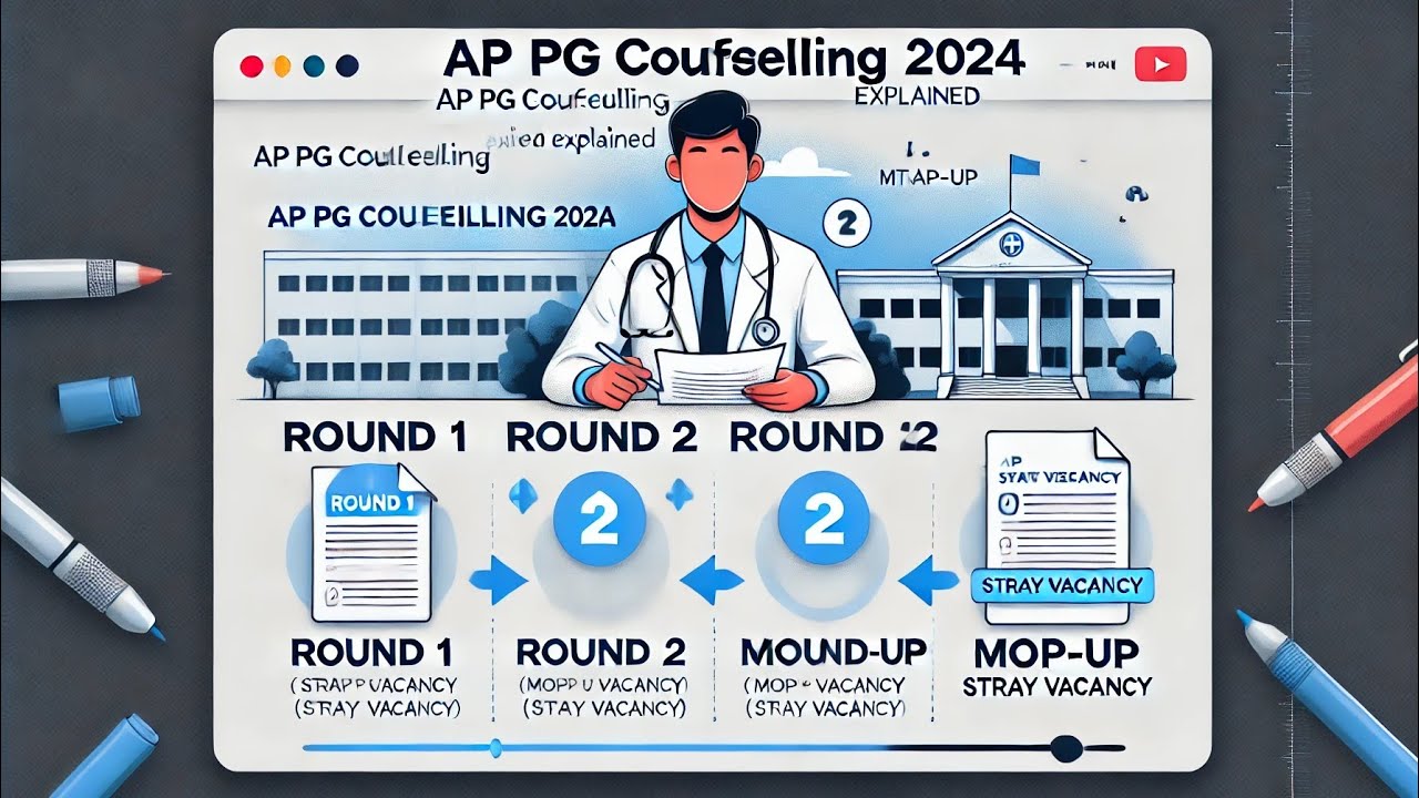 AP Pg counselling 2024 :number of rounds and round wise rules explained ...