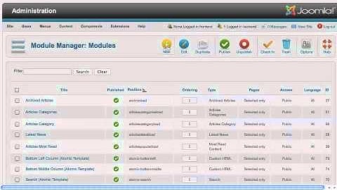 Custom Modules in Joomla 1.6