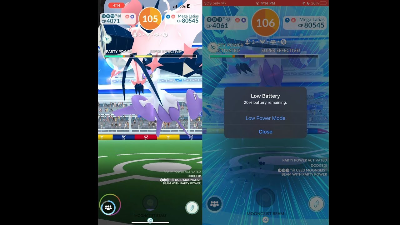 Mega Latias Duo (Charm/Outrage), No Weather Boost, With 5 Necrozma Dawn Wings