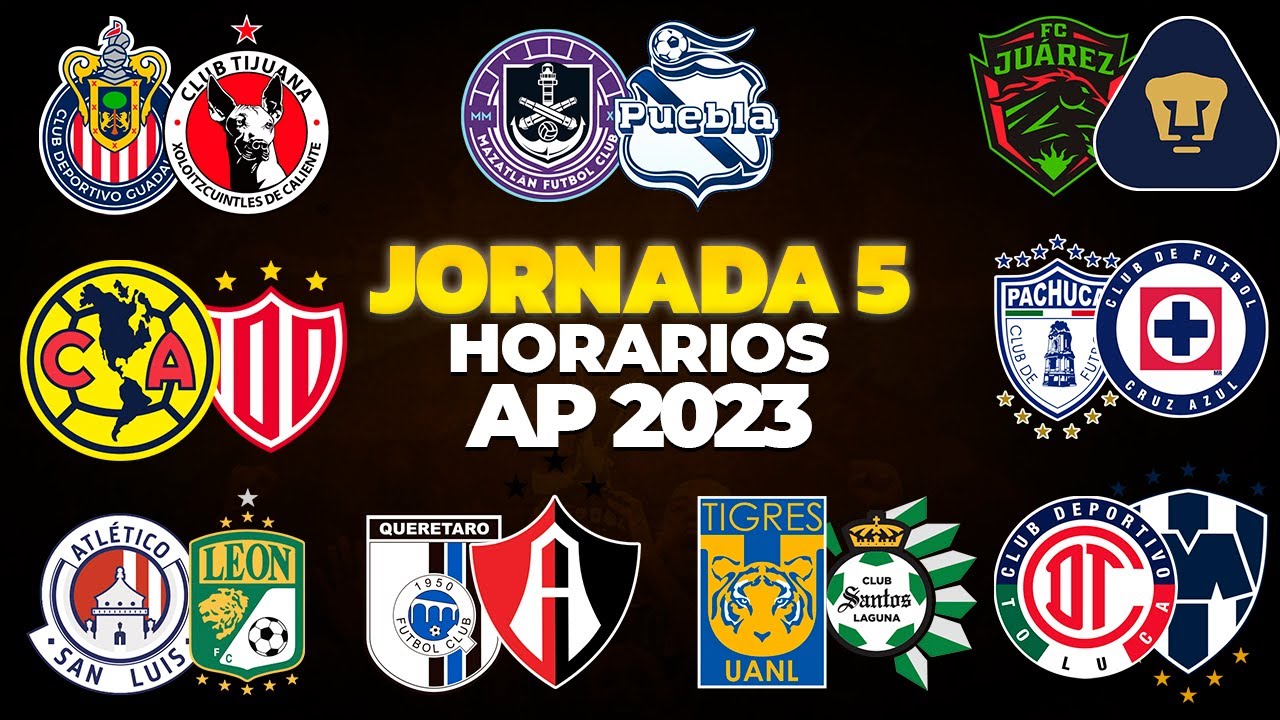 HORARIOS, CANALES Y FECHAS DONDE VER LA JORNADA 5 LIGA MX APERTURA