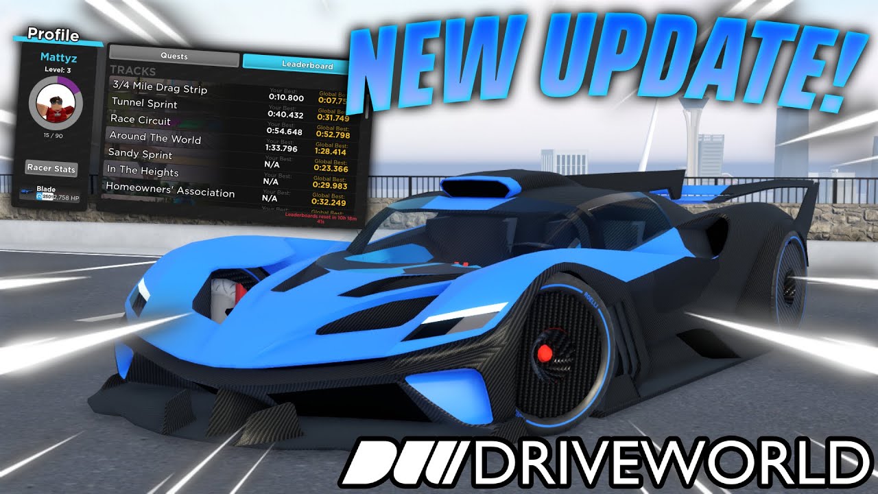 *NEW* SHADOW RACING UPDATE In Drive World!! - YouTube