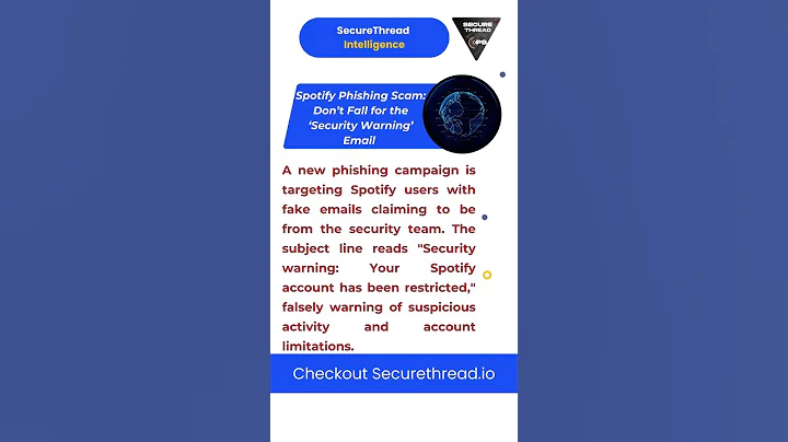 Spotify Phishing Scam: Don’t Fall for the ‘Security Warning’ Email | Urgent Alert