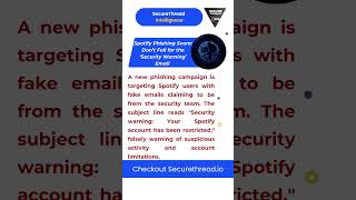 Spotify Phishing Scam: Don’t Fall for the ‘Security Warning’ Email | Urgent Alert