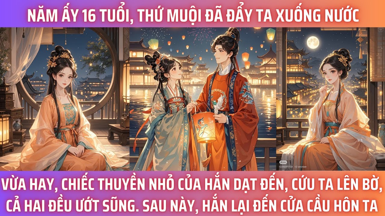 NĂM ẤY TA 16 TUỔI, THỨ MUỘI ĐÃ ĐẨY TA XUỐNG NƯỚC. VỪA HAY, CHIẾC THUYỀN NHỎ CỦA HẮN DẠT ĐẾN, CỨU TA