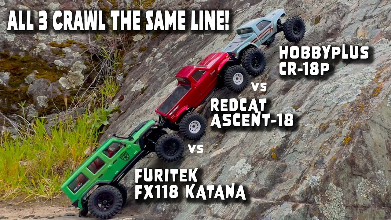 RC Face Off!  Furitek FX118 vs Redcat Ascent 18 vs HobbyPlus CR-18P