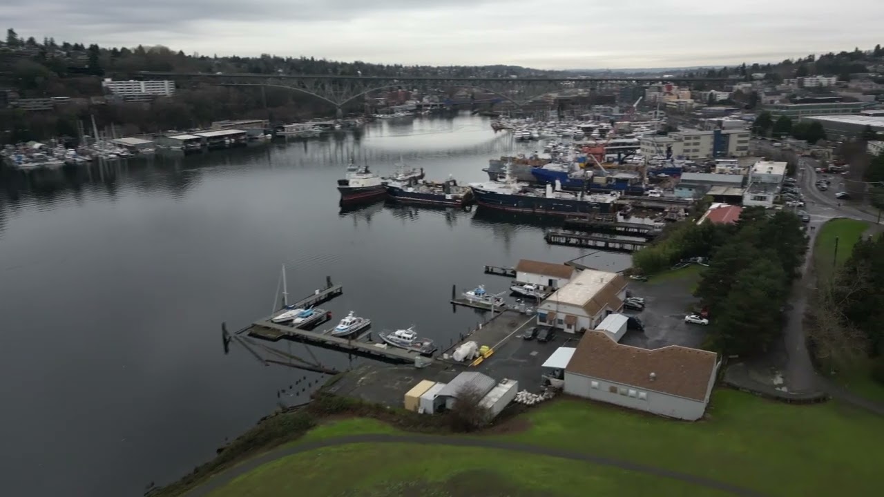 Flight over Gasworks Park