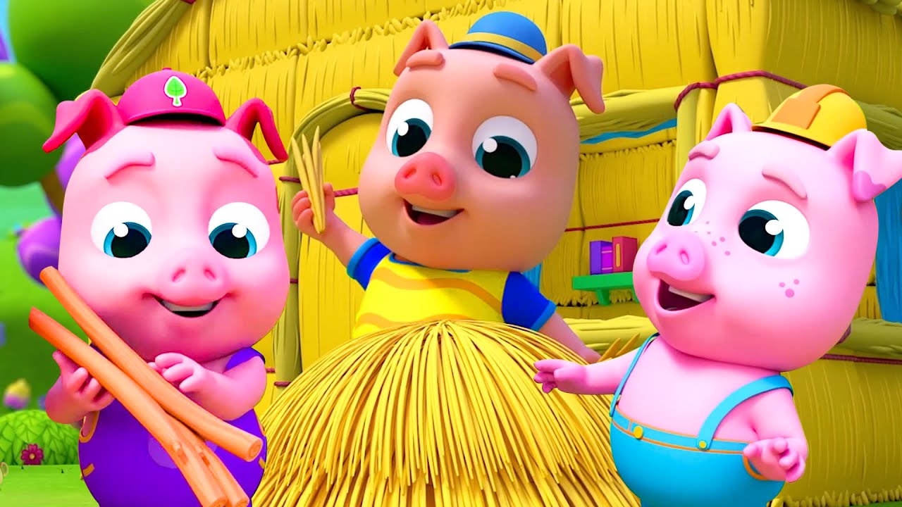 Three Little Pigs - Kids Cartoon Songs & Nursery Rhymes for Babies ...