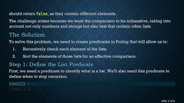 Easily Compare Lists in Prolog: A Guide to List Equality