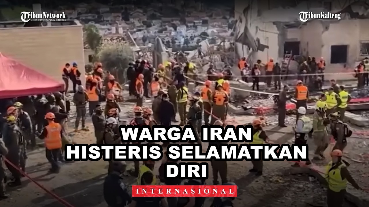 Penampakan Markas Penyiaran Teheran Dibom Israel, Netanyahu Sebut Serang “Jantung” Ibu Kota Iran