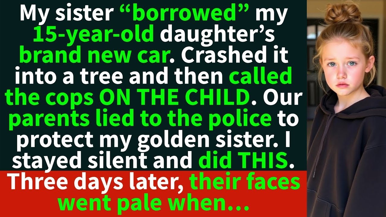 My sister totaled my 15 year old’s brand new car and then called the cops ON HER