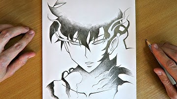 How to Draw Sung Jin Woo | Step by Step Anime Drawing Tutorial | Pencil Sketching | Solo Leveling