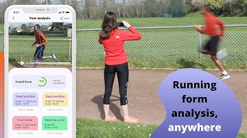 Running form analysis on a smartphone with AI