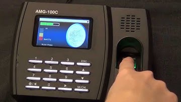 AMGtime Video tutorial: How To Enroll in AMG 100C Fingerprint scanner