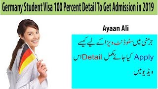 Germany Student Visa 100 Percent All Detail to Get Admission in 2019//Visa Far