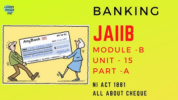 JAIIB Module -B Unit - 15 Part - A in Tamil @learninsideout