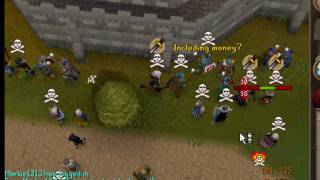 Runescape dark dow pking full void 99 range!!