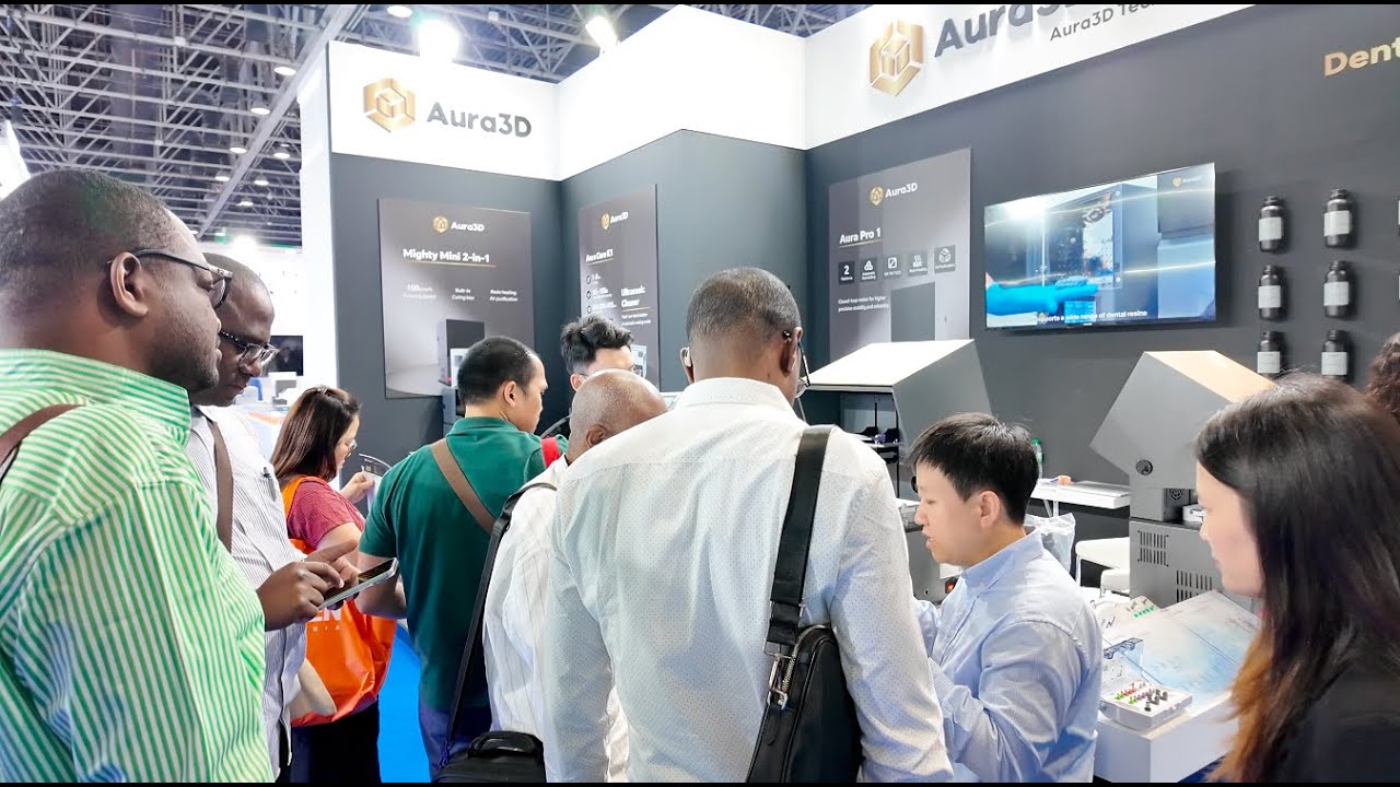 Aura3D at AEEDC Dubai 2026: Dental Resin 3D Printers for Digital Dentistry