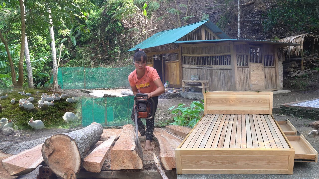 CEO Leaves The City for The Forest Build Farm: Make wooden beds and build stone houses for rabbits