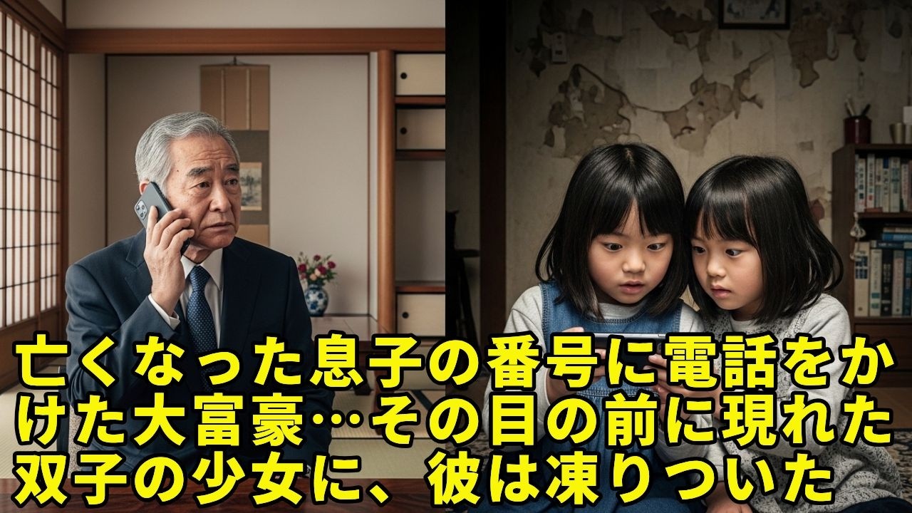 亡くなった息子の番号に電話をかけた大富豪…その目の前に現れた双子の少女に、彼は凍りついた - 人生の物語｜心に響く感動ストーリー