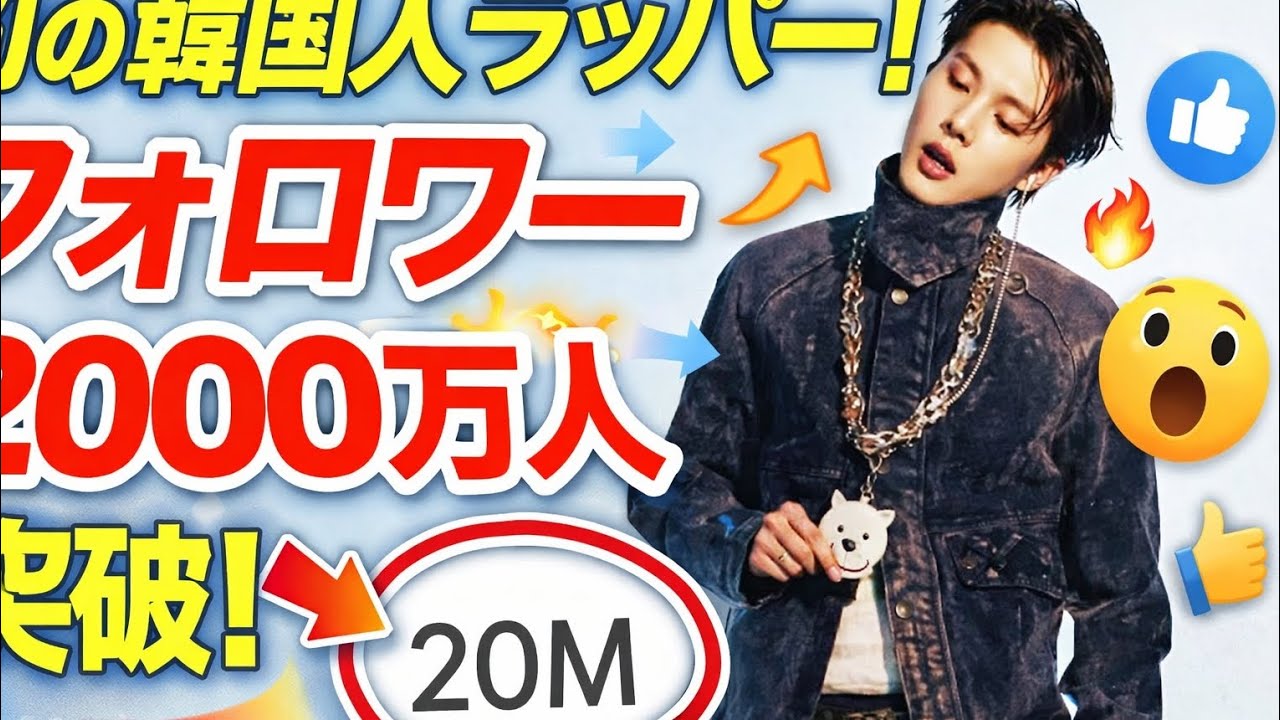 J-HOPEがSpotifyフォロワー2000万人突破！韓国人ラッパー史上初の快挙🔥#bts #btsvlivetoday #btsshorts #btsarmy #btsedits #jhope 