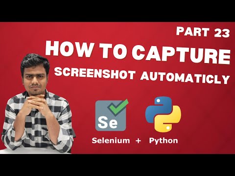 Selenium WebDriver with Python tutorial 23  How to Capture Screenshot in Selenium