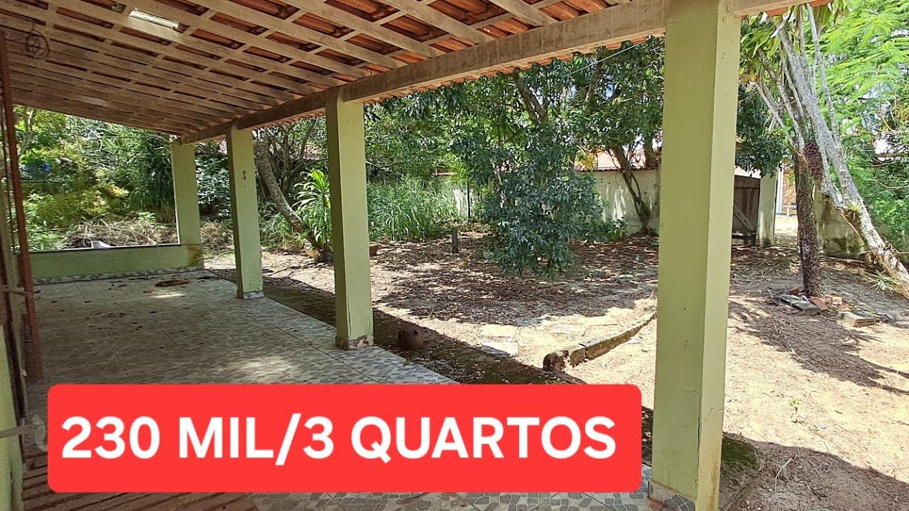 (VENDIDA) EXCELENTE LOCALIZAÇÃO -  CASA 3 QUARTOS À VENDA EM JACONÉ SAQUAREMA-RJ -  400M PRAIA...