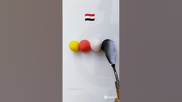 What color do mixed flags make?🇪🇬 |#oddlysatisfying #clay #shorts