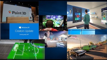 New Features on windows 10 Creator update