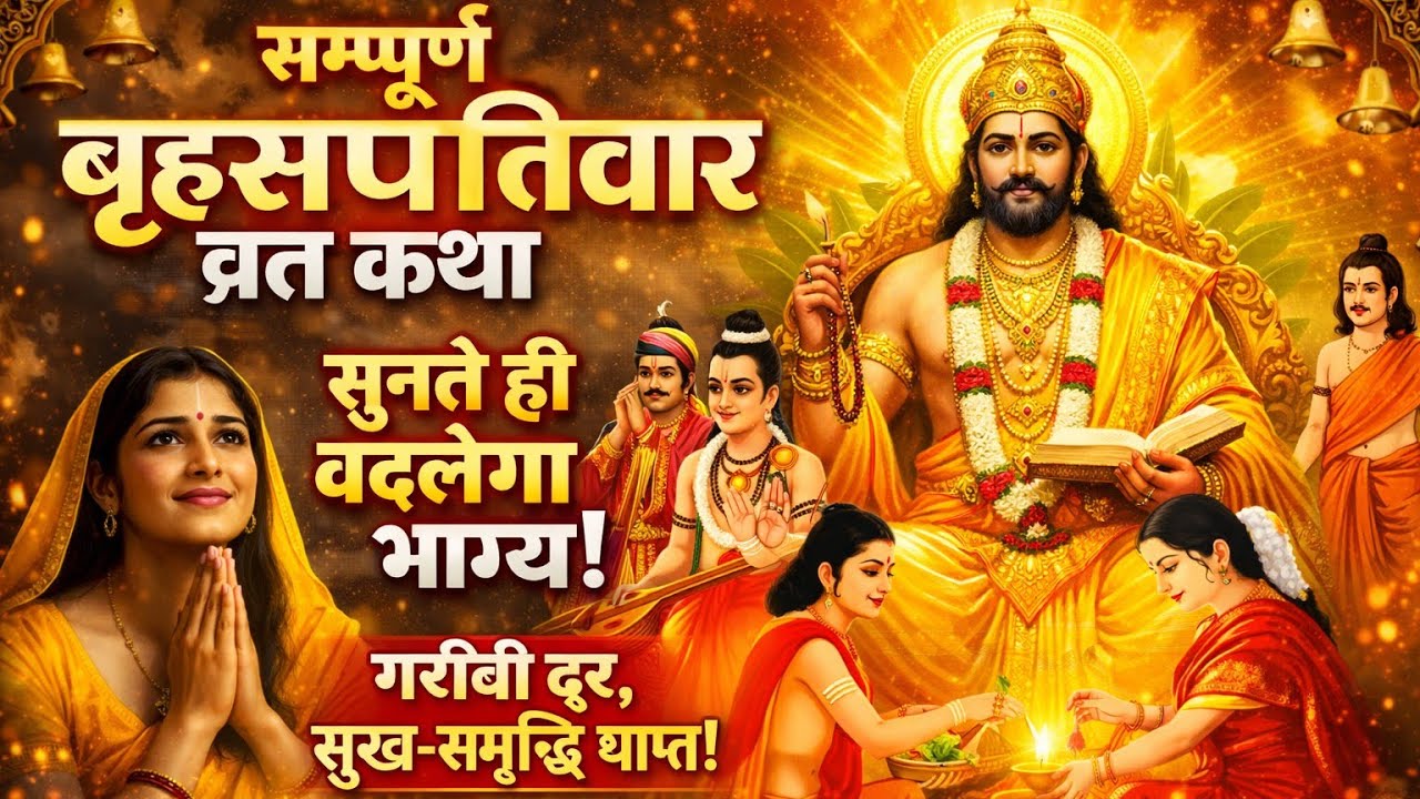 बृहस्पतिवार व्रत कथा | Guruvar Vrat  Katha | Brihaspativar Vrat Katha | Brihaspatidev vrat katha