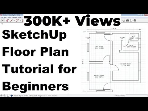 Sketchup Floor Plan Tutorial For Beginners Youtube