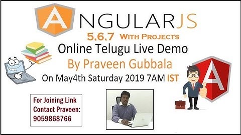 Angular with Projects Demo in Telugu 9059868766 by Praveen 4thMay2019