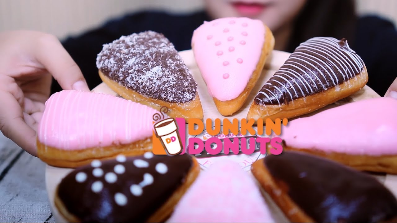ASMR Pizza Donuts , Dunkin Donuts , Eating sounds | LINH-ASMR