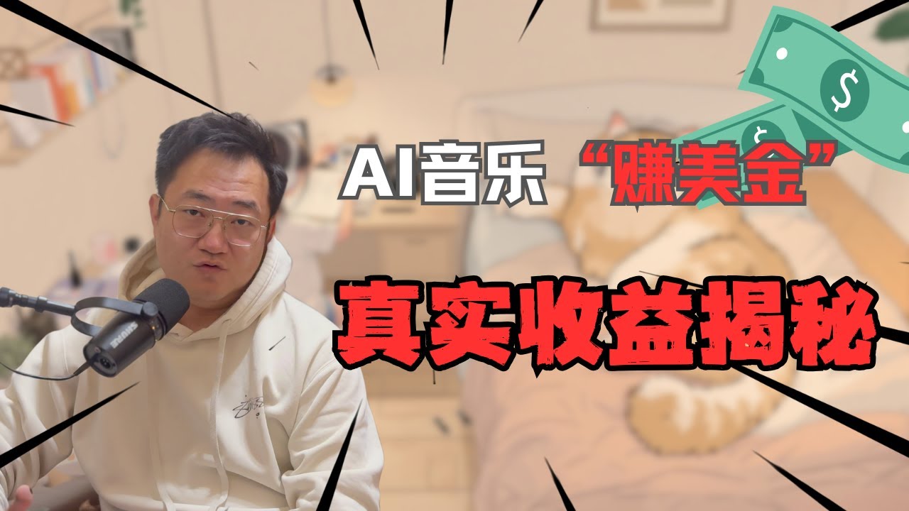 AI音乐如何变现 真实收益揭秘 | Suno赚钱实测 | AI音乐赚钱攻略| 自媒体运营