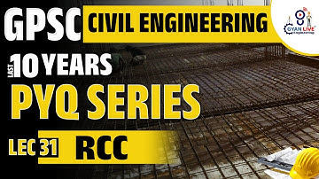 RCC GPSC PYQ SERIES  LEC 31 FOR IRRIGATION | R & B | GWSSB | GPCB | | #civilengineering #pyq