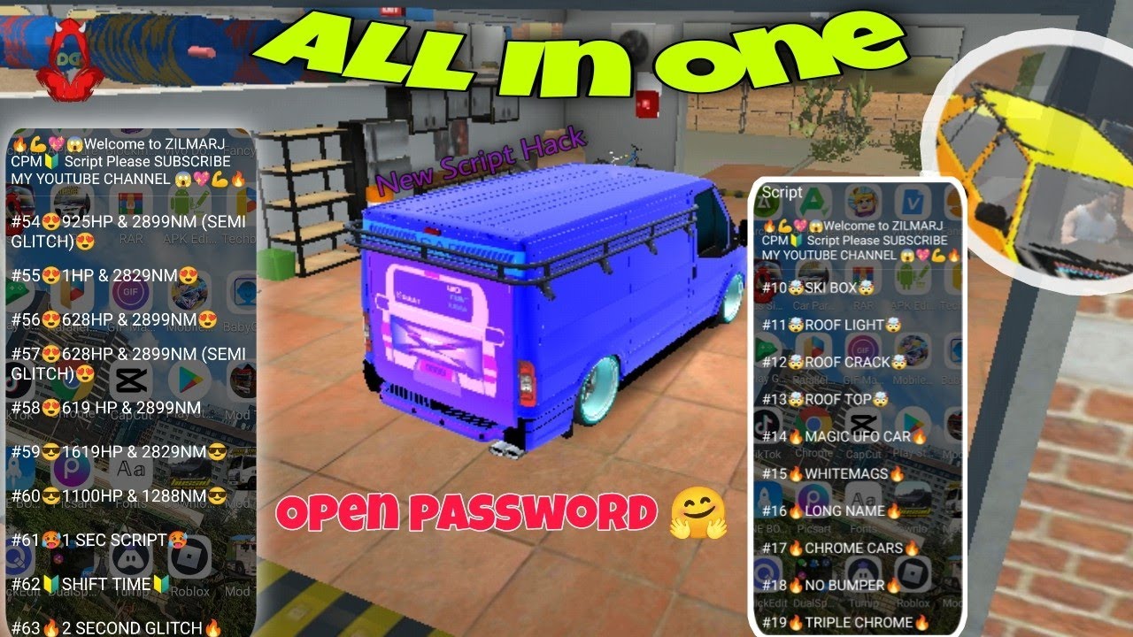 [ New Script Hack HP&Other😎] All in One Script Hack Menu || Car Parking ...