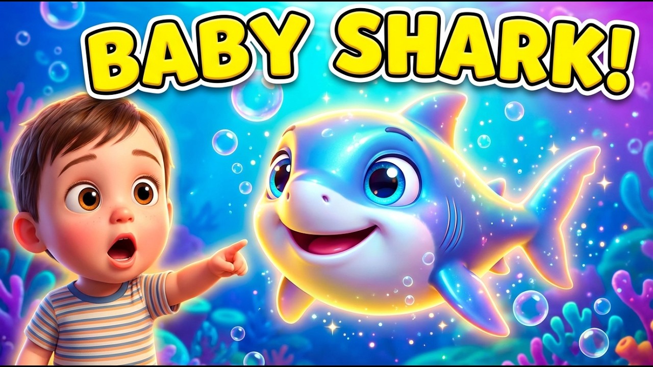 Baby Shark Song 🦈+ Baa Baa Black Sheep | Sing Along Dance & Fun Kids Nursery Rhyme Animation