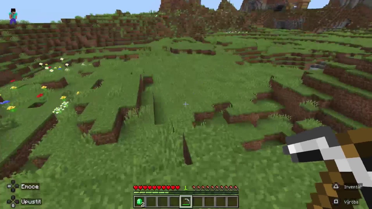 Mity hraje streamuje Minecraft