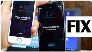 iPhone is disabled connect to iTunes FIX