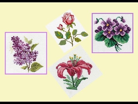 Etamin Örnekleri Çiçekler | Cross Stitch Patterns