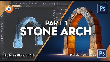 Starting the Stone Arch | Blender 2.9 & Photoshop