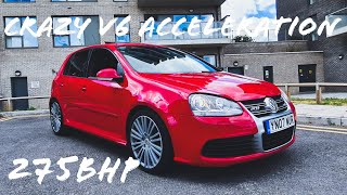 This 275BHP MK5 GOLF R32 is actually really FUN **V6 ACCELERATION**