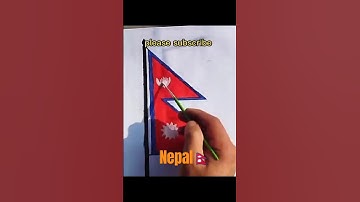 Nepal flag 🇳🇵 #nepal #nepali #nepalflag #art #foryou #shorts #viral